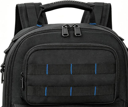 GENERIC Sac à Dos à Outils Robuste | Organiseur à Base Rigide – Avec Plusieurs Poches – Sac à Outils Robuste | Pour Charpentier, Soudeur, Construction, Extérieur Industriel