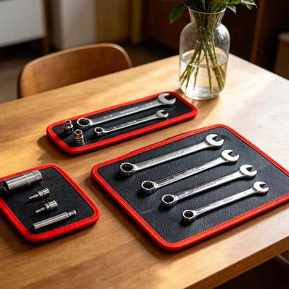 GENERIC Coussinets Magnétiques Pour Outils, Organisateur De Pièces Magnétiques Souples Et Antidérapantes | Tapis D'outils Magnétiques Pour Mécanicien – Pour Atelier, Réparation Automobile, Voiture, Garage