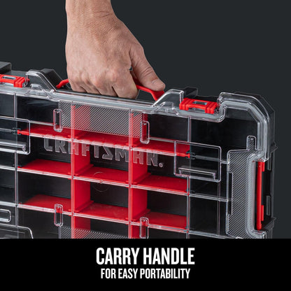  Craftsman Versastack CMST17828 Organiseur En Plastique Pour Petites Pièces 20 Compartiments, Rangement