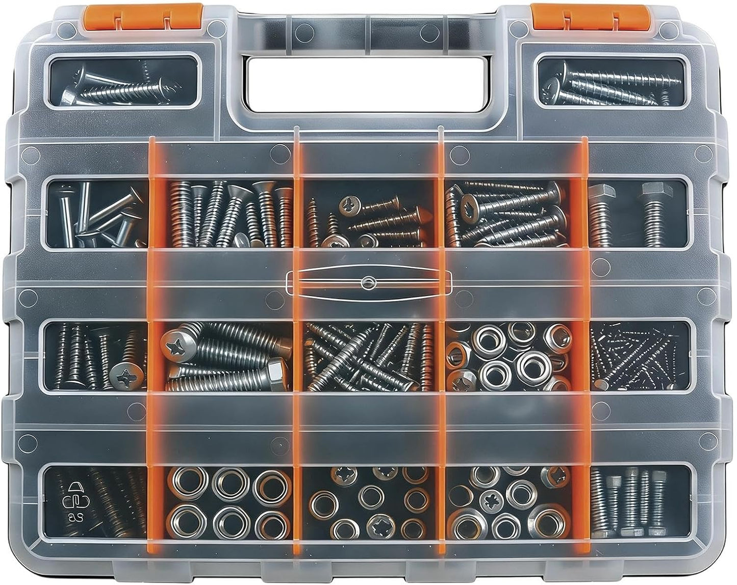 GENERIC Organisateur De Vis - Boîte Avec 34 Compartiments,Organisation D'Outils Pour Petites Pièces,pour Écrous Clous Perles Boulons Composants Électroniques Garage Et Atelier