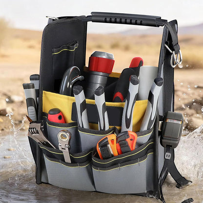  Sac à Outils Robuste De Grande Capacité De Rangement Pour électriciens Avec Poignée Ergonomique