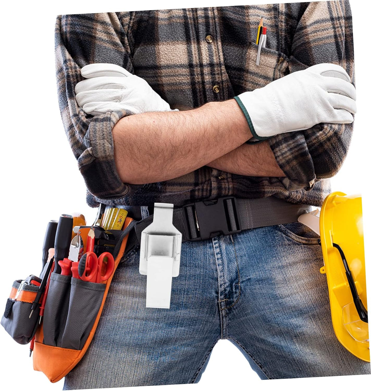  ULTECHNOVO Porte-Outils Sans Fil Et Porte-clés Électrique Certifié, Clip Ceinture Robuste Compatible Perceuse à Percussion, Pour Électricien Et Usage Chantier, Support Outil Multifonction,