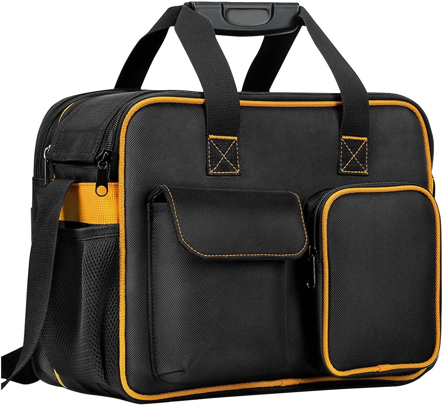  Sac à Outils En Toile Pour électricien, Sac Fourre-tout Robuste De Grande Capacité, Organiseur Portable épais, Bandoulière, Design Résistant à L'eau Pour Homme, Construction, Entretien, Chantier