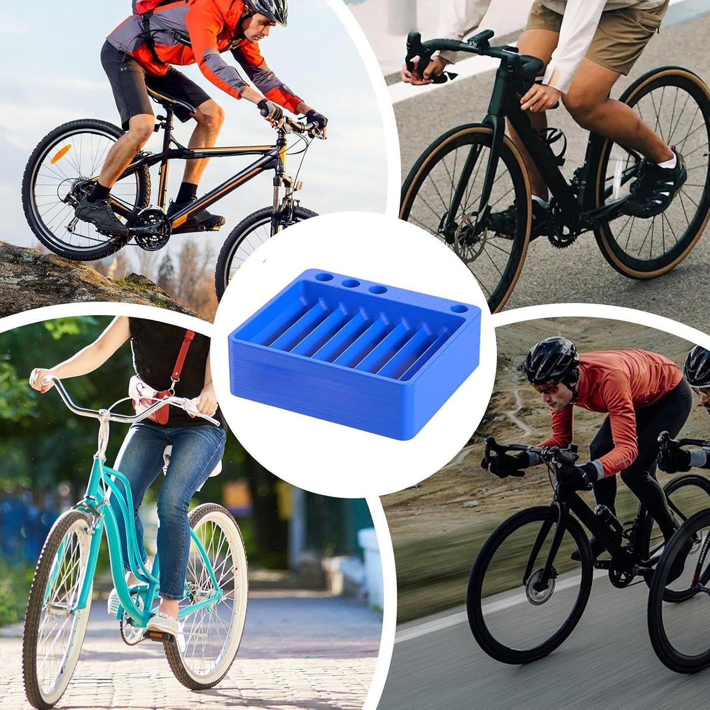 GENERIC Boîte De Rangement Pour Rayons, Porte-capuchons De Rayons Séparés, Organiseur Portable, Boîte à Outils De Tri Rapide, Rangement De Construction De Roues, Idéal Pour Les Accessoires Et L'entretien Des