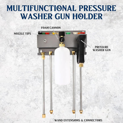  Support Pour à Mousse - Rangement Outils Lavage Auto - Porte-Outils De Nettoyage Automobile | Pour Camping-cars, Camions, Berlines, VUS, Atelier, Professionnels Et