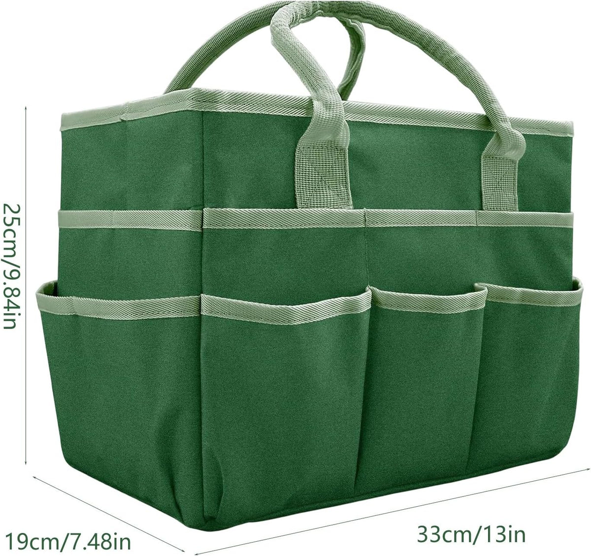  Sac à Outils Pliable En Tissu Polyester Et Poignées De Transport Renforcées, Sac à Outils Artistiques à Compartiments Multiples