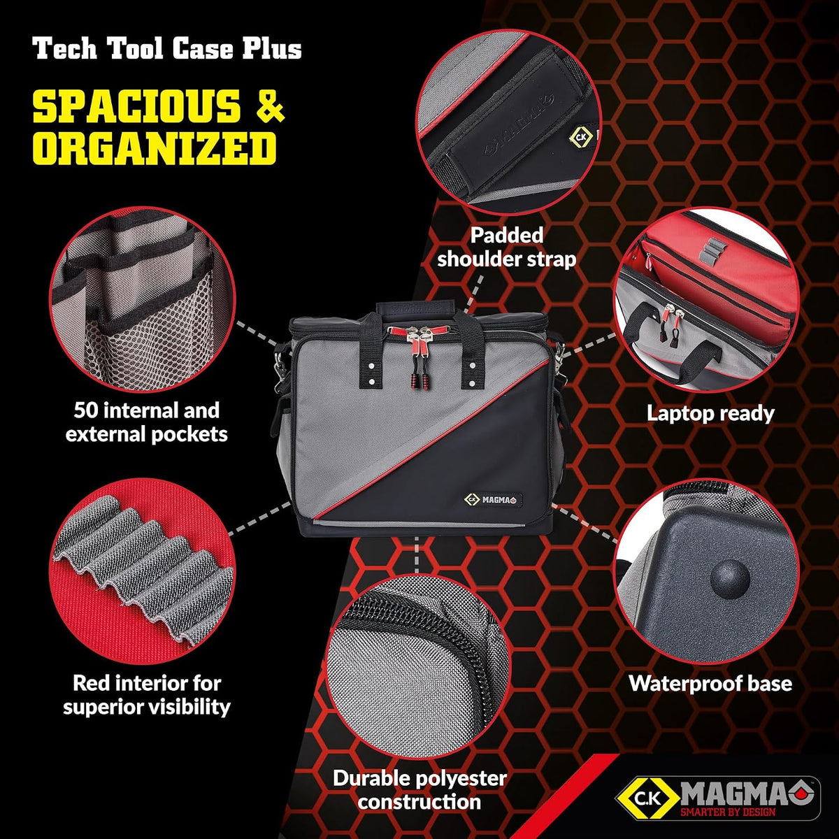  Best Price Square Technician's Tool Case Plus MA2632 By CK Tools