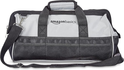  Amazon Basics Sac à Outils, 40.6 Cm, Gris,noir