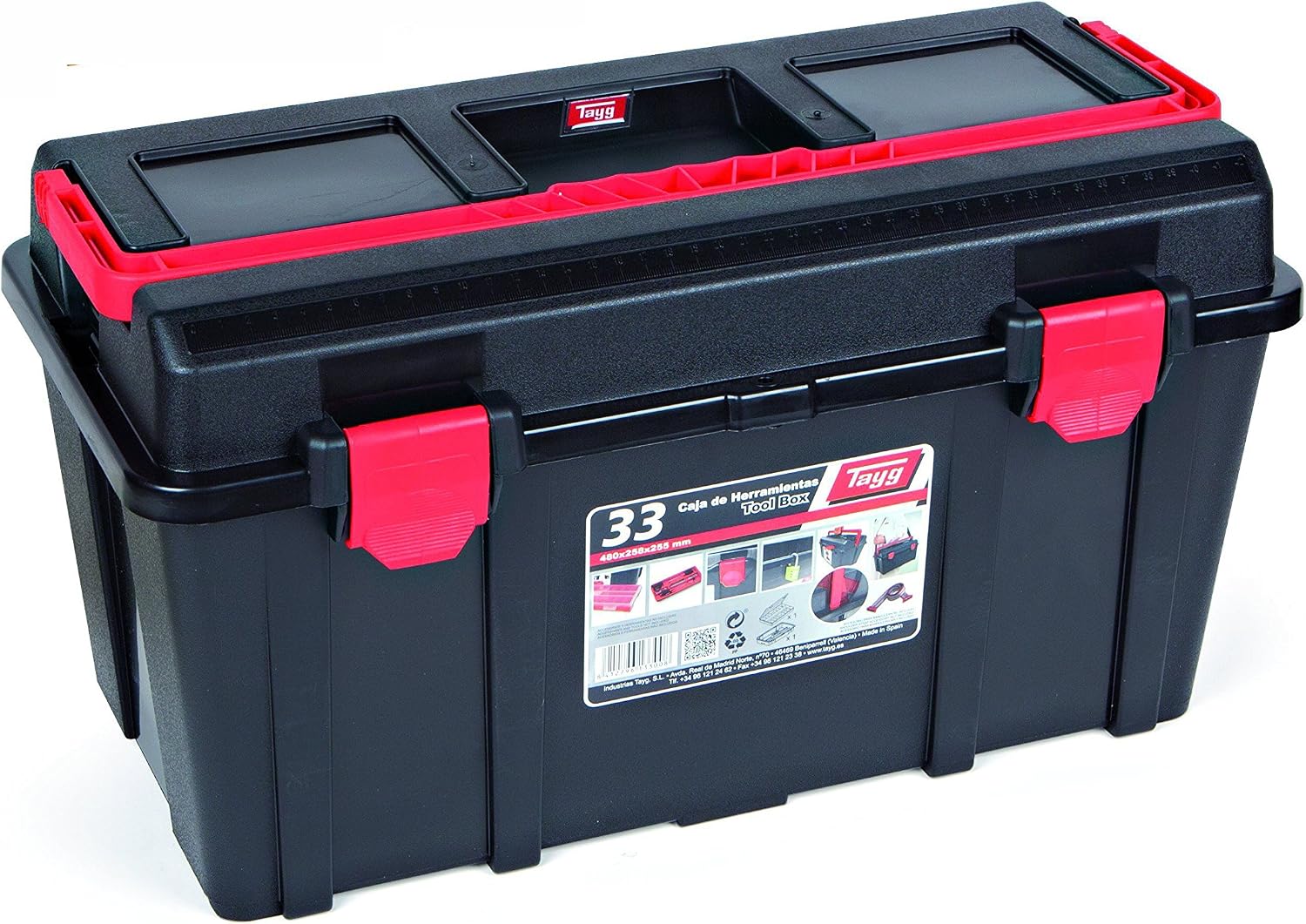  Tayg 370021 B021 Boîte à Outils En Plastique 310 X 160 X 130 Mm