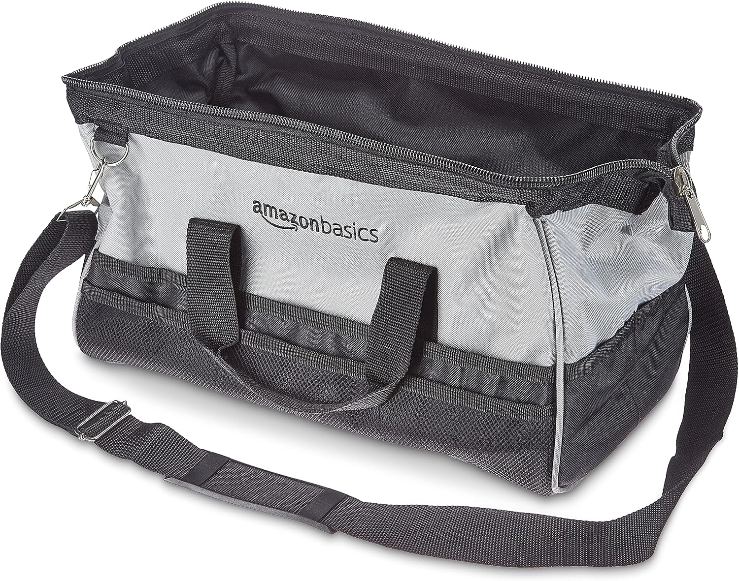  Amazon Basics Sac à Outils, 40.6 Cm, Gris,noir