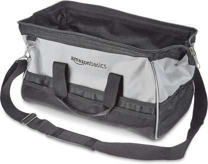  Amazon Basics Sac à Outils, 40.6 Cm, Gris,noir