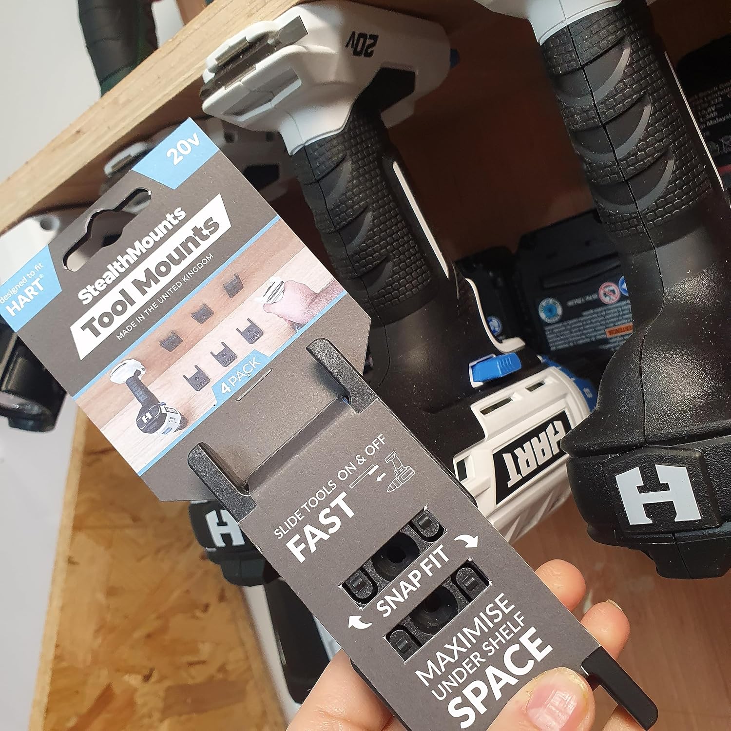 StealthMounts Porte-outils Pour Hart 20v BLEU